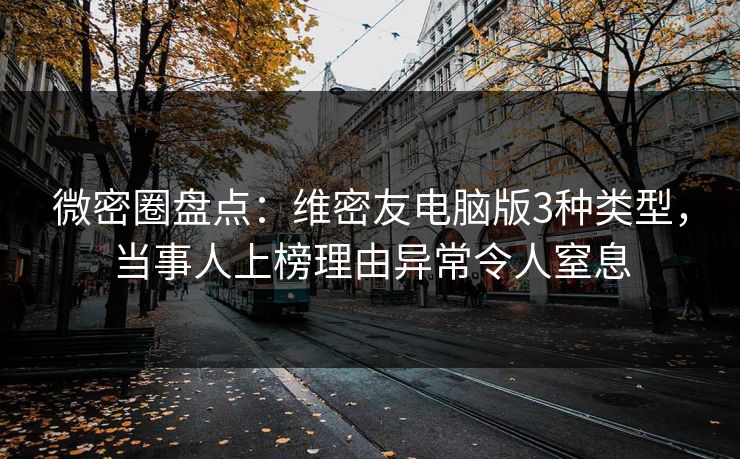微密圈盘点：维密友电脑版3种类型，当事人上榜理由异常令人窒息-第1张图片-麻豆传媒用户中心